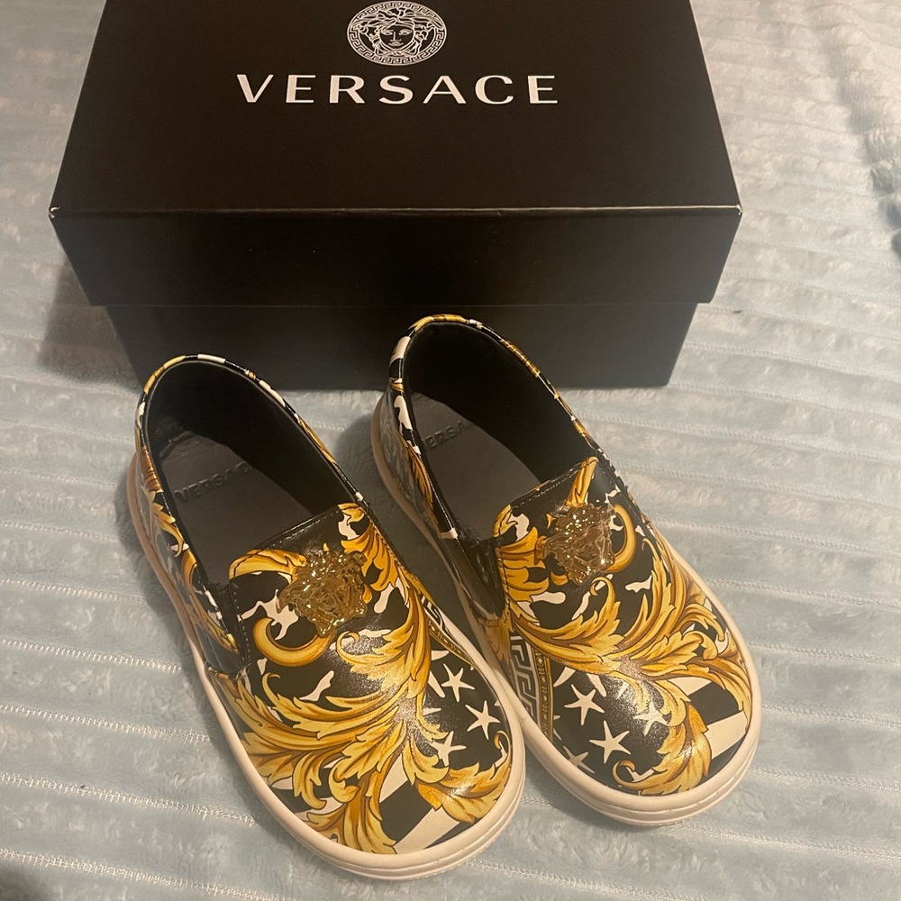 Versace Sneakers Medusa Barocco toddler/baby Shoes 22